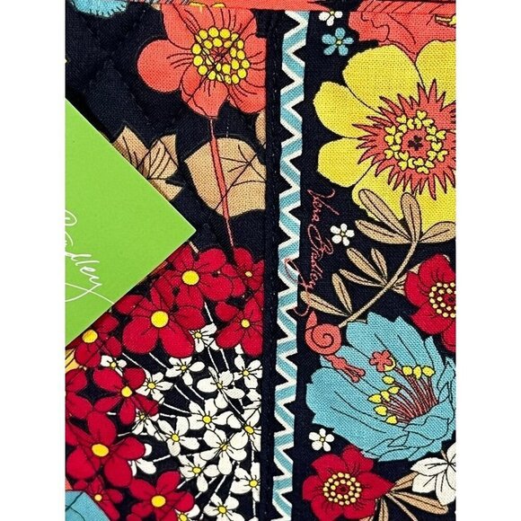 Vera Bradley Bag Women Mini Laptop Case Red Floral Travel Snails Boho 80s Retro - Picture 11 of 14